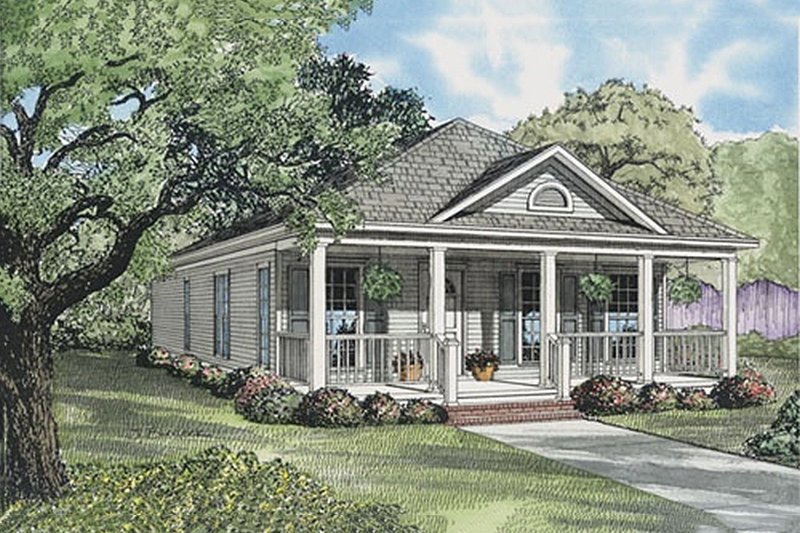 Dream House Plan - Southern Exterior - Front Elevation Plan #17-554