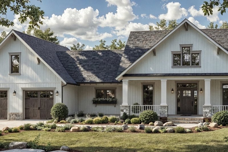 Home Plan - Exterior - Front Elevation 3 for Craftsman House Plan #21-671 - 3 bed, 2.5 bath