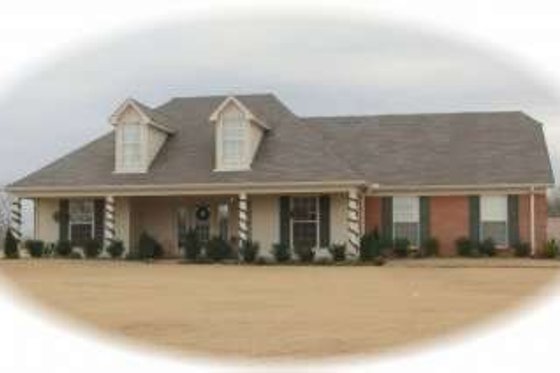 Exterior - Front Elevation for Southern House Plan #81-917 - 3 bed, 2 bath