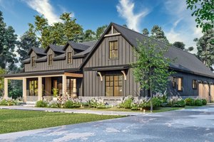 Exterior - Front Elevation 3 for Farmhouse House Plan #119-448 - 3 bed, 3 bath