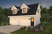 Traditional Style House Plan - 1 Beds 1 Baths 588 Sq/Ft Plan #47-1081 