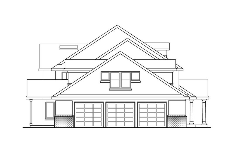 Home Plan - Exterior - Other Elevation for Colonial House Plan #124-355 - 4 bed, 4.5 bath