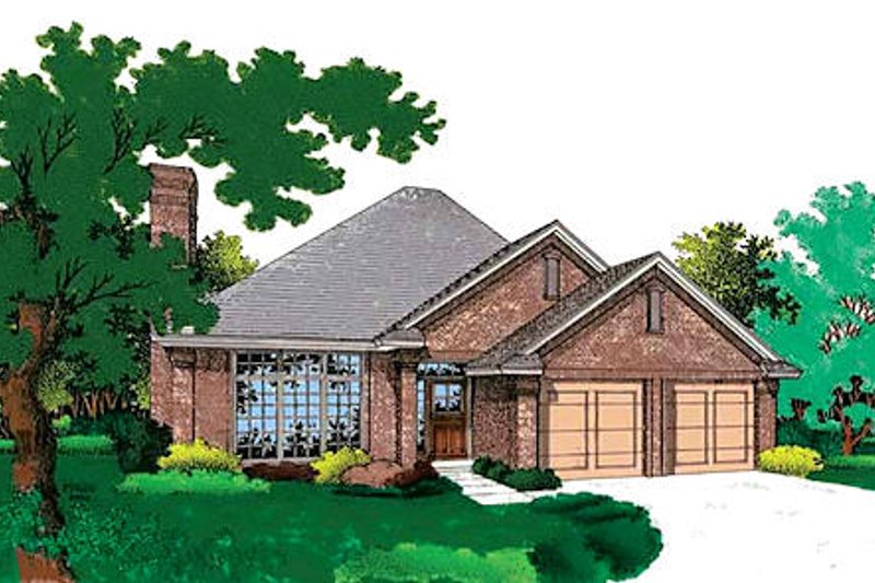Dream House Plan - Traditional Exterior - Front Elevation Plan #310-139
