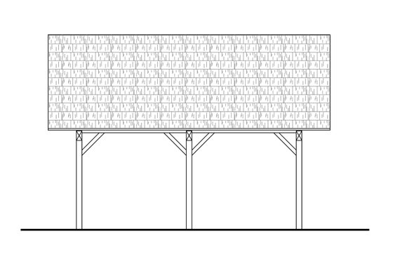 Exterior - Other Elevation for Traditional House Plan #124-1315, 0 bath