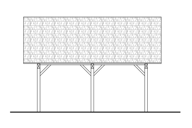 House Blueprint - Exterior - Other Elevation for Traditional House Plan #124-1315, 0 bath