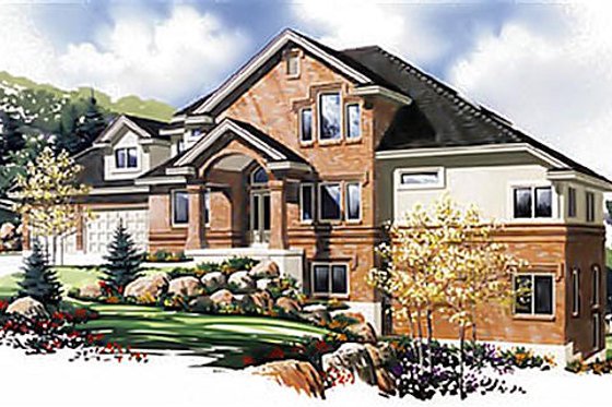 Exterior - Other Elevation for Traditional House Plan #5-225 - 5 bed, 5.5 bath