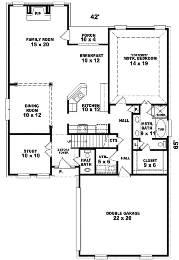 European Floor Plan - Main Floor Plan #81-824
