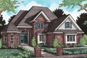 European Style House Plan - 4 Beds 4.5 Baths 3397 Sq/Ft Plan #20-300 