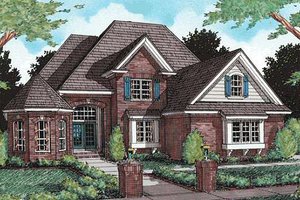 Dream House Plan - European Exterior - Front Elevation Plan #20-300