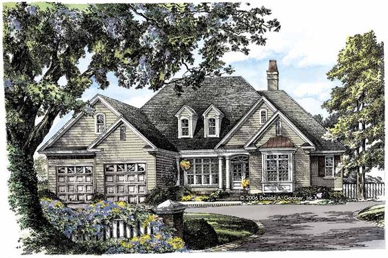 Exterior - Front Elevation 3 for Traditional House Plan #929-792 - 3 bed, 2.5 bath