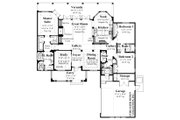 Mediterranean Style House Plan - 3 Beds 2.5 Baths 2191 Sq/Ft Plan #930-12 
