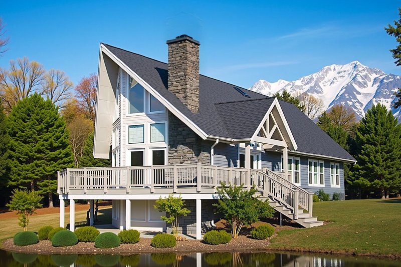 Home Plan - Exterior - Front Elevation 4 for Cottage House Plan #3-336 - 3 bed, 2 bath