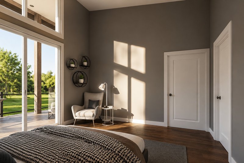 Home Plan - Interior - Master Bedroom for Contemporary House Plan #1064-464 - 1 bed, 1.5 bath