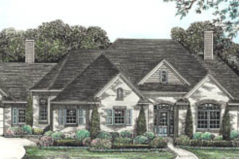 Dream House Plan - European Exterior - Front Elevation Plan #20-131
