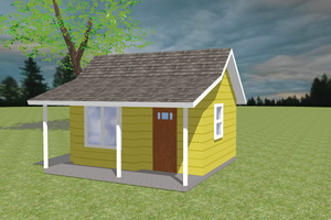 Bungalow Exterior - Front Elevation Plan #423-65