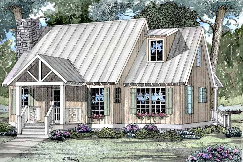 Dream House Plan - Craftsman Exterior - Front Elevation Plan #17-3046