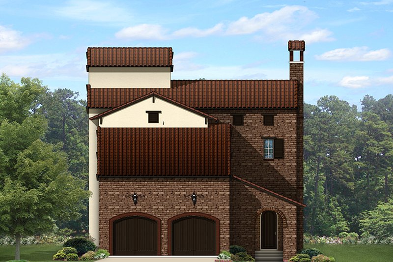 Architectural House Design - Mediterranean Exterior - Front Elevation Plan #1058-152