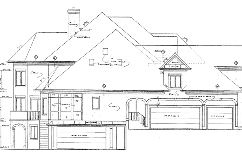 Dream House Plan - Exterior - Other Elevation for Traditional House Plan #453-196 - 5 bed, 5.5 bath