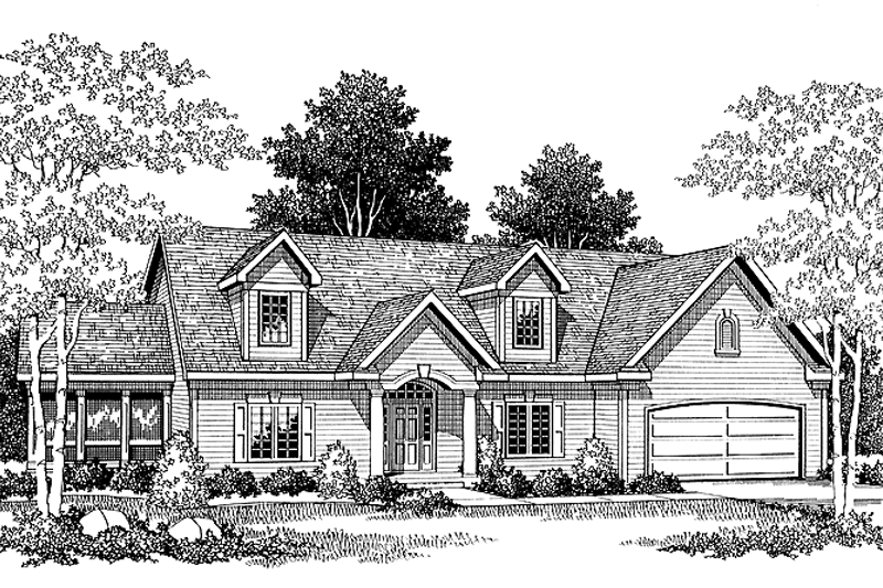 House Plan Design - Colonial Exterior - Front Elevation Plan #70-1317