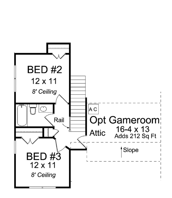 Home Plan - Traditional Floor Plan - Upper Floor Plan #513-2127