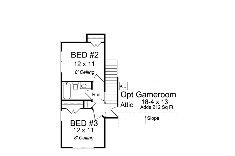 Dream House Plan - Floor Plan - Upper Floor for Traditional House Plan #513-2127 - 3 bed, 2.5 bath