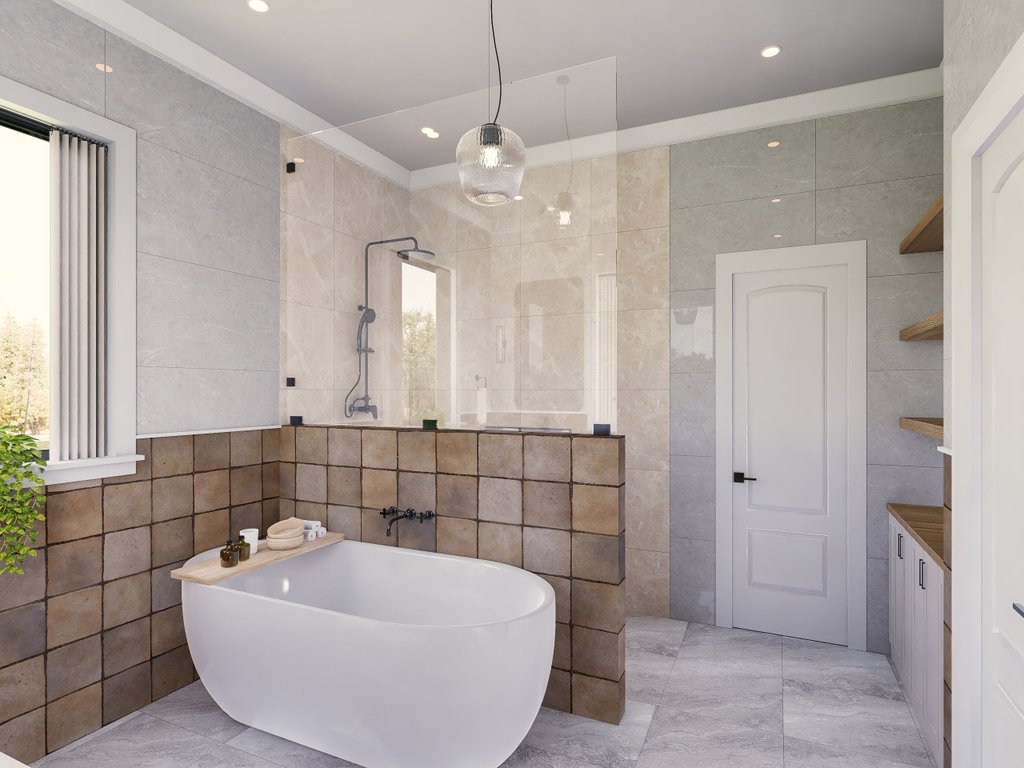 Interior - Bathroom for Contemporary House Plan #54-689 - 3 bed, 2 bath
