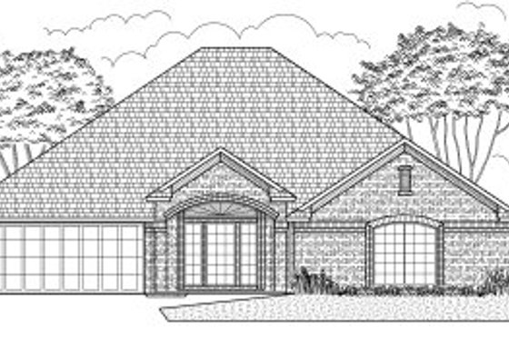 Exterior - Front Elevation for Traditional House Plan #65-380 - 3 bed, 2 bath