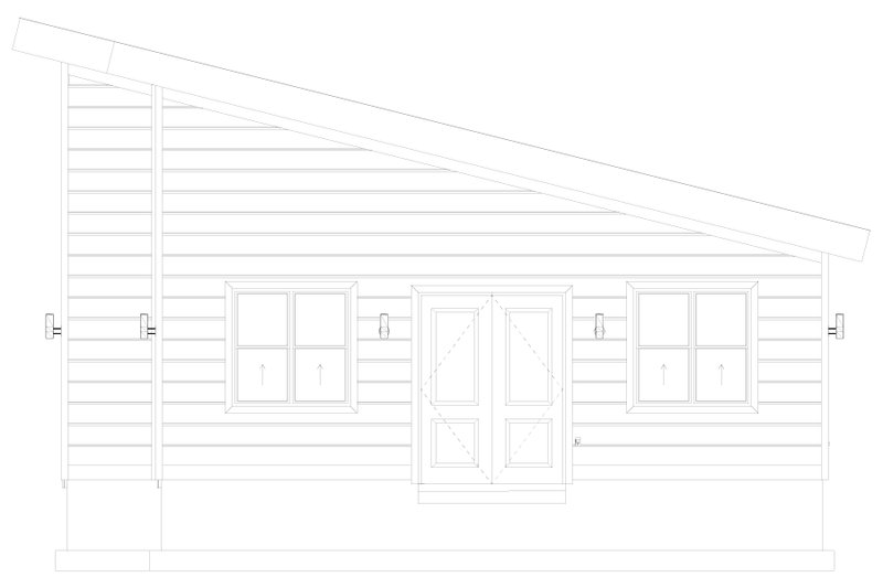 Home Plan - Exterior - Other Elevation 1 for Modern House Plan #1060-501, 0 bath