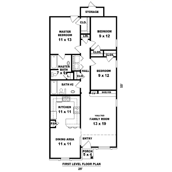 Cottage Floor Plan - Main Floor Plan #81-13864