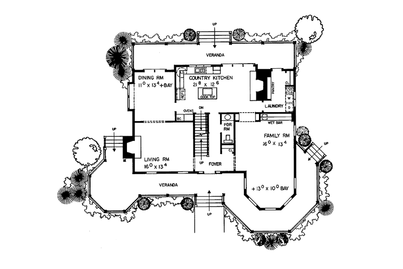 Dream House Plan - Floor Plan - Main Floor for Victorian House Plan #72-894 - 4 bed, 3.5 bath
