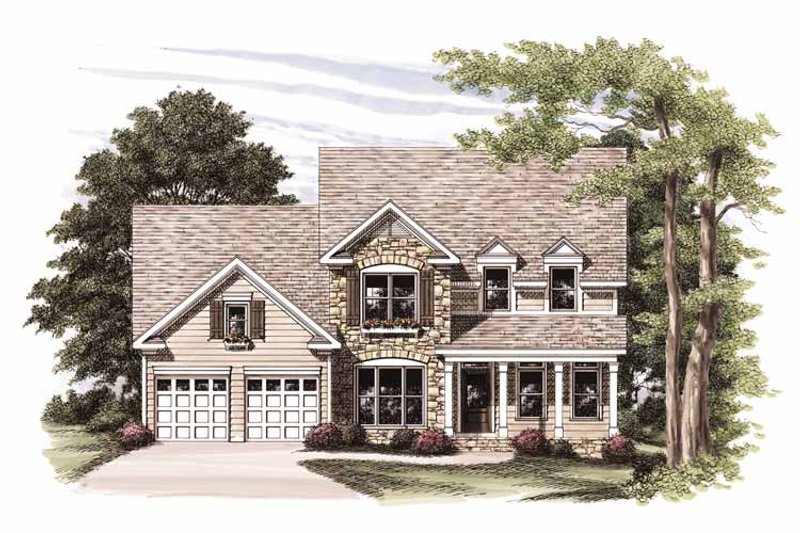 Home Plan - Country Exterior - Front Elevation Plan #927-754