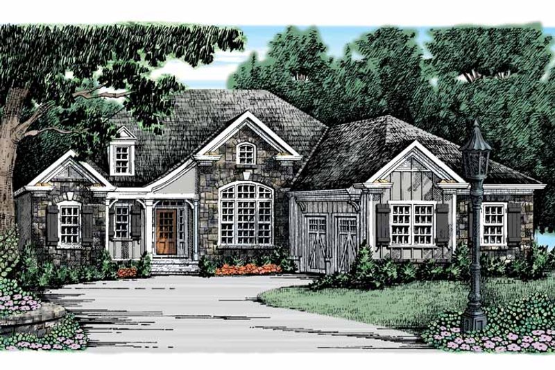 Country Style House Plan - 3 Beds 2.5 Baths 1971 Sq/Ft Plan #927-911 ...