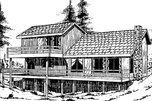 Country Exterior - Front Elevation Plan #60-770