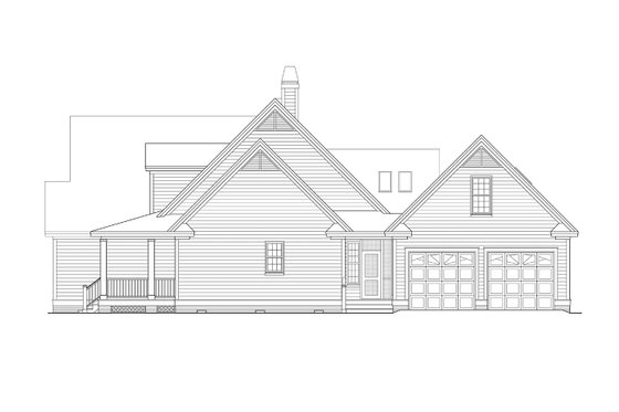 Exterior - Other Elevation for Country House Plan #929-961 - 3 bed, 2.5 bath