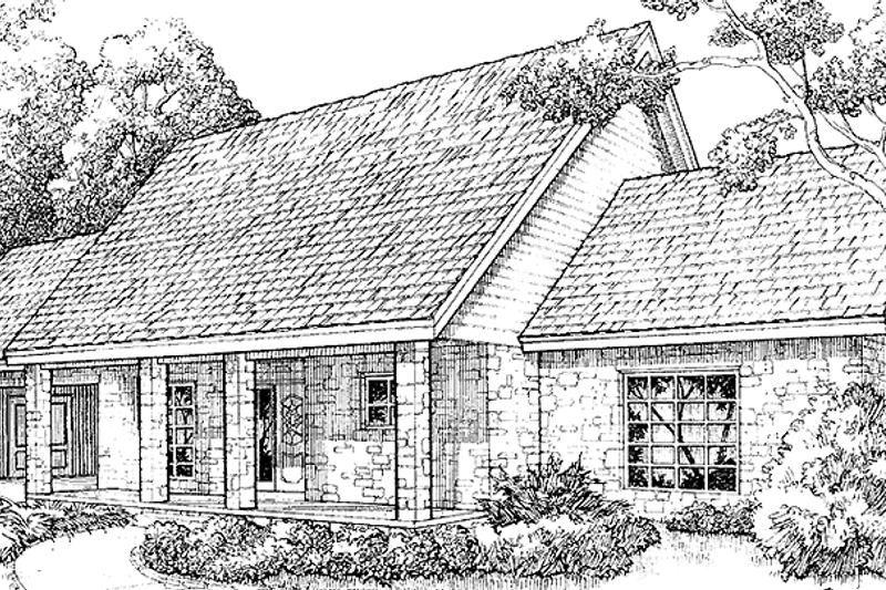 Dream House Plan - Country Exterior - Front Elevation Plan #140-190