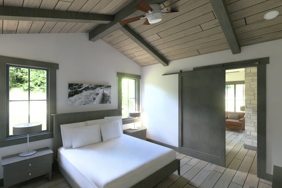 Interior - Master Bedroom for Farmhouse House Plan #1069-21 - 2 bed, 2.5 bath