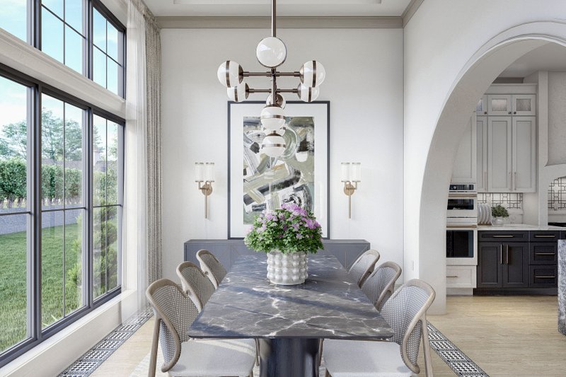House Blueprint - Interior - Dining Room 1 for Modern House Plan #455-618 - 4 bed, 4.5 bath