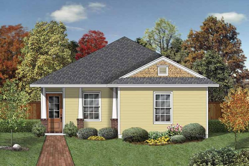 House Design - Craftsman Exterior - Front Elevation Plan #84-777