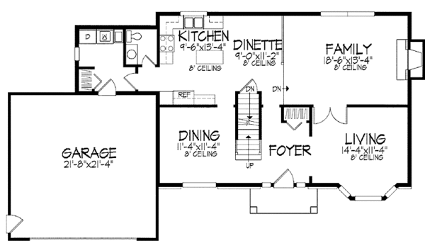 House Design - European Floor Plan - Main Floor Plan #51-722