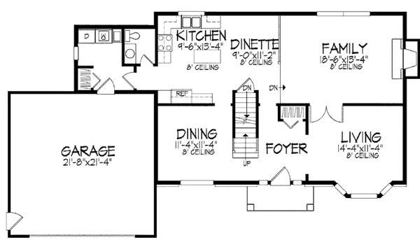 Dream House Plan - European Floor Plan - Main Floor Plan #51-722