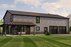 House Plan Design - Barndominium Exterior - Front Elevation Plan #1064-18