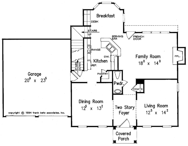 Home Plan - Classical Floor Plan - Main Floor Plan #927-72