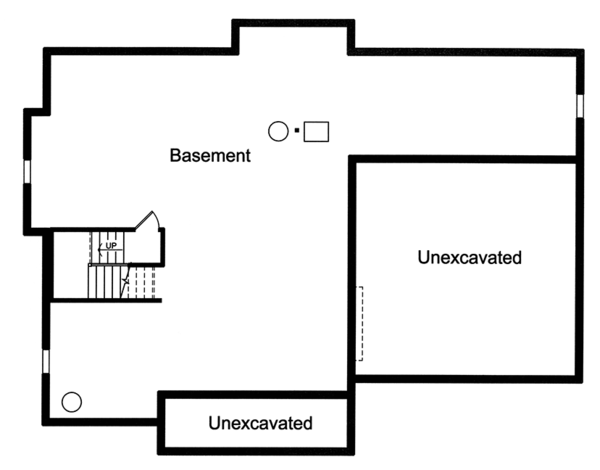 Home Plan - Colonial Floor Plan - Lower Floor Plan #46-860