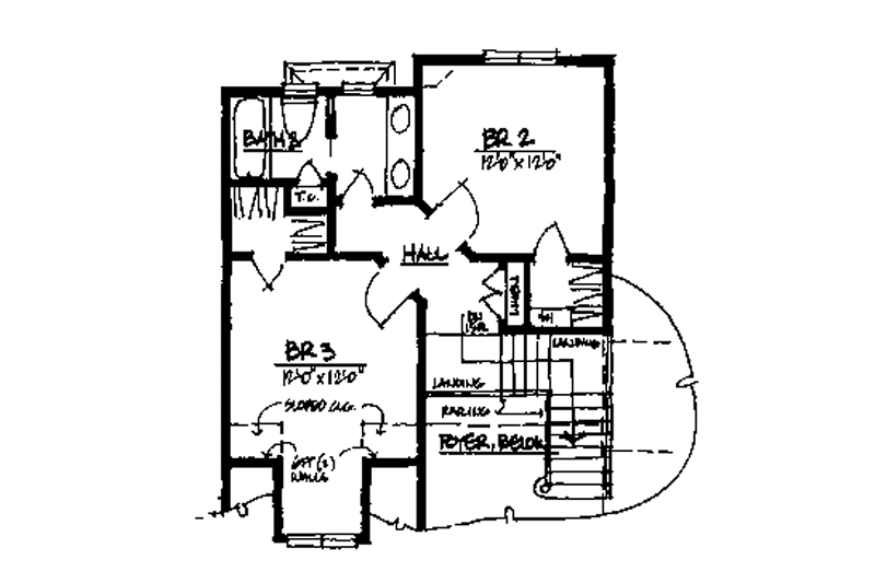 Dream House Plan - Floor Plan - Upper Floor for Traditional House Plan #328-285 - 3 bed, 2.5 bath