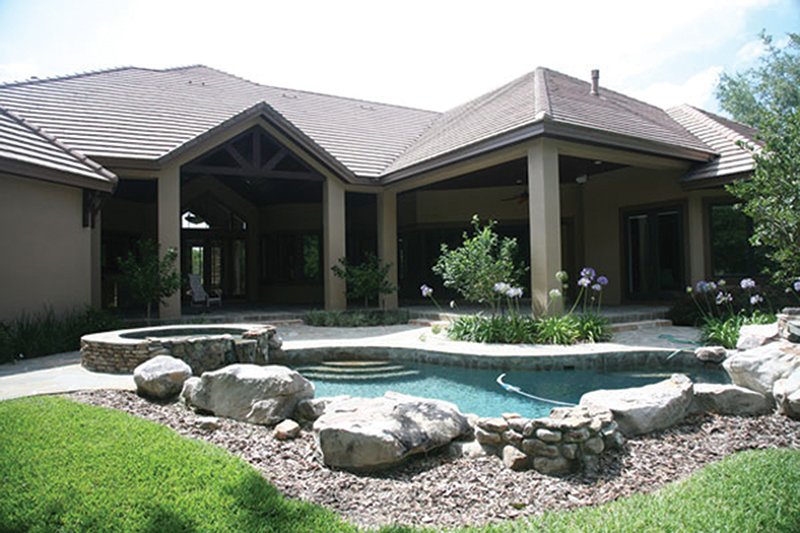 Dream House Plan - Exterior - Rear Elevation for Contemporary House Plan #417-814 - 2 bed, 3 bath