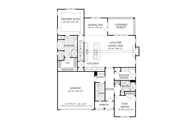 House Plan Design - Floor Plan - Main Floor for European House Plan #927-965 - 4 bed, 3 bath