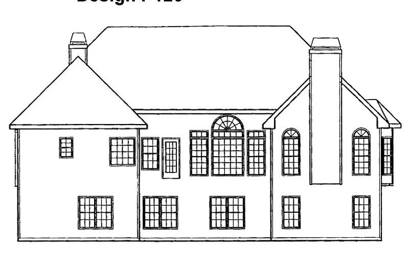 Home Plan - Exterior - Rear Elevation for Traditional House Plan #927-66 - 3 bed, 2.5 bath