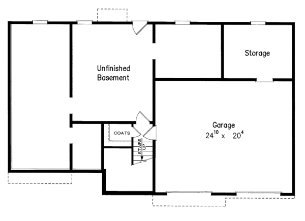 Dream House Plan - Traditional Floor Plan - Lower Floor Plan #927-702