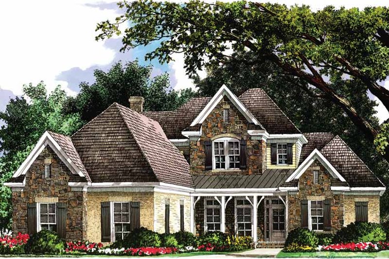 Dream House Plan - Exterior - Front Elevation 3 for Country House Plan #952-179 - 4 bed, 3 bath