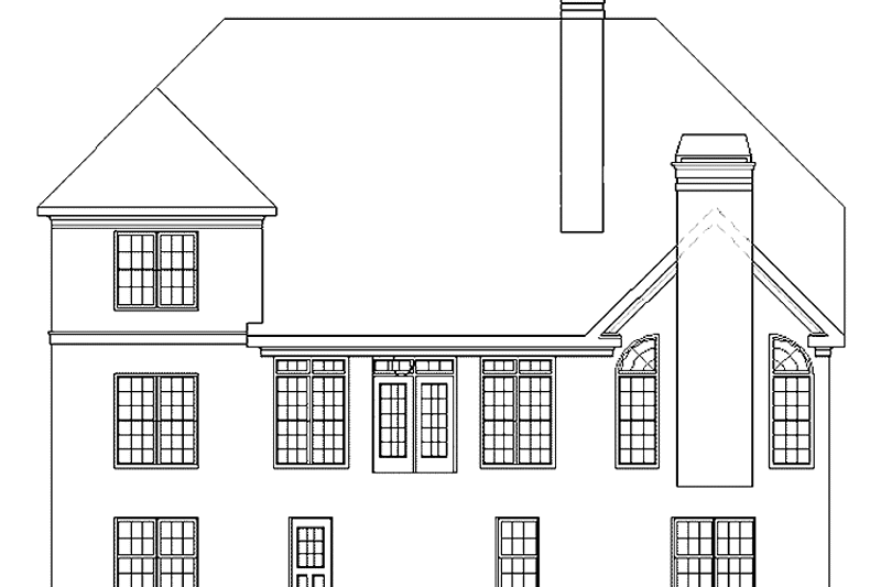 Architectural House Design - Exterior - Rear Elevation for Mediterranean House Plan #927-202 - 5 bed, 4.5 bath